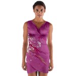 My Pour Cup Painting CBDOilPrincess E6d0aa64-0a00-4bb0-9d64-d9c98a867acf Wrap Front Bodycon Dress