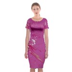 My Pour Cup Painting CBDOilPrincess E6d0aa64-0a00-4bb0-9d64-d9c98a867acf Classic Short Sleeve Midi Dress