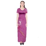 My Pour Cup Painting CBDOilPrincess E6d0aa64-0a00-4bb0-9d64-d9c98a867acf Short Sleeve Maxi Dress