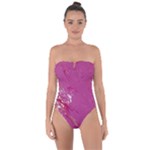 My Pour Cup Painting CBDOilPrincess E6d0aa64-0a00-4bb0-9d64-d9c98a867acf Tie Back One Piece Swimsuit