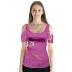 My Pour Cup Painting CBDOilPrincess E6d0aa64-0a00-4bb0-9d64-d9c98a867acf Butterfly Sleeve Cutout Tee 