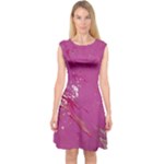 My Pour Cup Painting CBDOilPrincess E6d0aa64-0a00-4bb0-9d64-d9c98a867acf Capsleeve Midi Dress