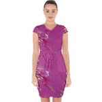 My Pour Cup Painting CBDOilPrincess E6d0aa64-0a00-4bb0-9d64-d9c98a867acf Capsleeve Drawstring Dress 