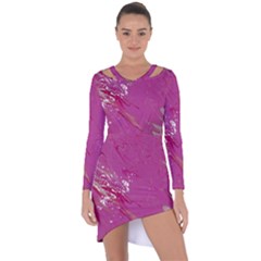 Asymmetric Cut-Out Shift Dress 