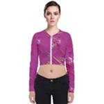 My Pour Cup Painting CBDOilPrincess E6d0aa64-0a00-4bb0-9d64-d9c98a867acf Long Sleeve Zip Up Bomber Jacket