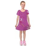 My Pour Cup Painting CBDOilPrincess E6d0aa64-0a00-4bb0-9d64-d9c98a867acf Kids  Short Sleeve Velvet Dress