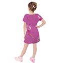 Kids  Short Sleeve Velvet Dress 