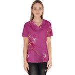 My Pour Cup Painting CBDOilPrincess E6d0aa64-0a00-4bb0-9d64-d9c98a867acf Women s V-Neck Scrub Top