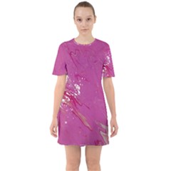 Sixties Short Sleeve Mini Dress 