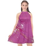 My Pour Cup Painting CBDOilPrincess E6d0aa64-0a00-4bb0-9d64-d9c98a867acf Halter Neckline Chiffon Dress 