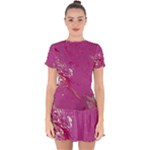 My Pour Cup Painting CBDOilPrincess E6d0aa64-0a00-4bb0-9d64-d9c98a867acf Drop Hem Mini Chiffon Dress