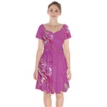 My Pour Cup Painting CBDOilPrincess E6d0aa64-0a00-4bb0-9d64-d9c98a867acf Short Sleeve Bardot Dress