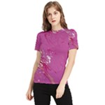 My Pour Cup Painting CBDOilPrincess E6d0aa64-0a00-4bb0-9d64-d9c98a867acf Women s Short Sleeve Rash Guard