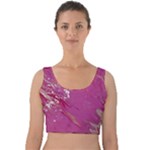 My Pour Cup Painting CBDOilPrincess E6d0aa64-0a00-4bb0-9d64-d9c98a867acf Velvet Crop Top
