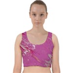 My Pour Cup Painting CBDOilPrincess E6d0aa64-0a00-4bb0-9d64-d9c98a867acf Velvet Racer Back Crop Top