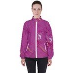 My Pour Cup Painting CBDOilPrincess E6d0aa64-0a00-4bb0-9d64-d9c98a867acf Women s High Neck Windbreaker