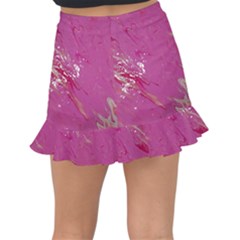 Fishtail Mini Chiffon Skirt 