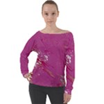 My Pour Cup Painting CBDOilPrincess E6d0aa64-0a00-4bb0-9d64-d9c98a867acf Off Shoulder Long Sleeve Velour Top