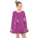 My Pour Cup Painting CBDOilPrincess E6d0aa64-0a00-4bb0-9d64-d9c98a867acf Kids  Long Sleeve Dress
