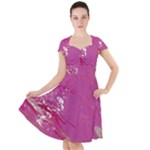 My Pour Cup Painting CBDOilPrincess E6d0aa64-0a00-4bb0-9d64-d9c98a867acf Cap Sleeve Midi Dress