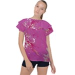 My Pour Cup Painting CBDOilPrincess E6d0aa64-0a00-4bb0-9d64-d9c98a867acf Ruffle Collar Chiffon Blouse