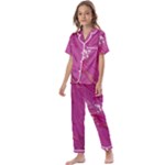 My Pour Cup Painting CBDOilPrincess E6d0aa64-0a00-4bb0-9d64-d9c98a867acf Kids  Satin Short Sleeve Pajamas Set