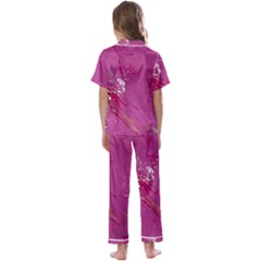 Kids  Satin Short Sleeve Pajamas Set 