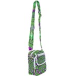 Purple Green White Marijuana Leaves CBDOilPrincess 726130cb-4fcc-4da8-acfb-52b94836ba03 Shoulder Strap Belt Bag