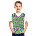 Purple Green White Marijuana Leaves CBDOilPrincess 726130cb-4fcc-4da8-acfb-52b94836ba03 Kids  Basketball Tank Top