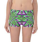 Purple Green White Marijuana Leaves CBDOilPrincess 726130cb-4fcc-4da8-acfb-52b94836ba03 Reversible Boyleg Bikini Bottoms