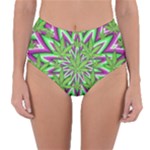 Purple Green White Marijuana Leaves CBDOilPrincess 726130cb-4fcc-4da8-acfb-52b94836ba03 Reversible High-Waist Bikini Bottoms