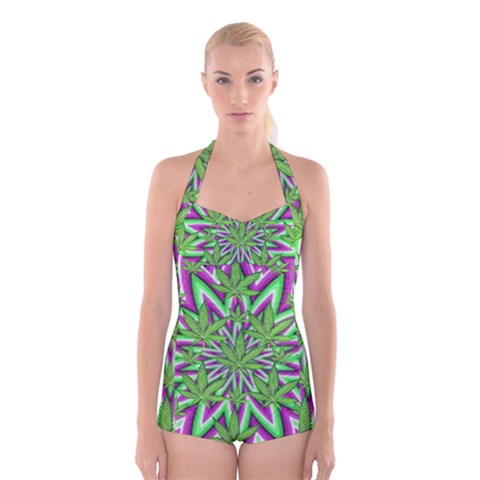 Purple Green White Marijuana Leaves CBDOilPrincess 726130cb