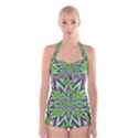 Boyleg Halter Swimsuit  