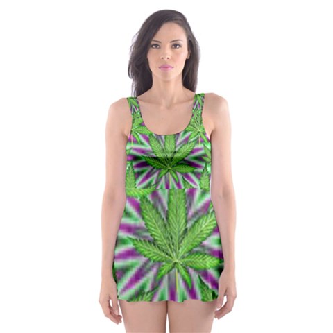 Purple Green White Marijuana Leaves CBDOilPrincess 726130cb