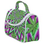 Purple Green White Marijuana Leaves CBDOilPrincess 726130cb-4fcc-4da8-acfb-52b94836ba03 Satchel Handbag