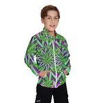Purple Green White Marijuana Leaves CBDOilPrincess 726130cb-4fcc-4da8-acfb-52b94836ba03 Kids  Windbreaker