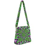 Purple Green White Marijuana Leaves CBDOilPrincess 726130cb-4fcc-4da8-acfb-52b94836ba03 Zipper Messenger Bag