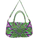 Purple Green White Marijuana Leaves CBDOilPrincess 726130cb-4fcc-4da8-acfb-52b94836ba03 Removal Strap Handbag