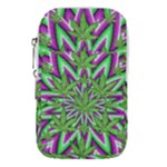 Purple Green White Marijuana Leaves CBDOilPrincess 726130cb-4fcc-4da8-acfb-52b94836ba03 Waist Pouch (Large)