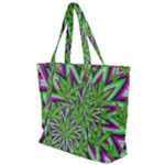 Purple Green White Marijuana Leaves CBDOilPrincess 726130cb-4fcc-4da8-acfb-52b94836ba03 Zip Up Canvas Bag