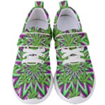 Purple Green White Marijuana Leaves CBDOilPrincess 726130cb-4fcc-4da8-acfb-52b94836ba03 Women s Velcro Strap Shoes