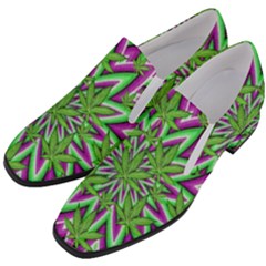 Women Slip On Heel Loafers 