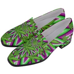 Women s Chunky Heel Loafers 