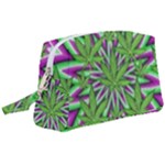 Purple Green White Marijuana Leaves CBDOilPrincess 726130cb-4fcc-4da8-acfb-52b94836ba03 Wristlet Pouch Bag (Large)