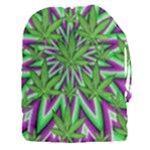 Purple Green White Marijuana Leaves CBDOilPrincess 726130cb-4fcc-4da8-acfb-52b94836ba03 Drawstring Pouch (3XL)