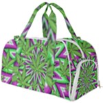 Purple Green White Marijuana Leaves CBDOilPrincess 726130cb-4fcc-4da8-acfb-52b94836ba03 Burner Gym Duffel Bag
