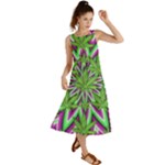 Purple Green White Marijuana Leaves CBDOilPrincess 726130cb-4fcc-4da8-acfb-52b94836ba03 Summer Maxi Dress