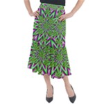 Purple Green White Marijuana Leaves CBDOilPrincess 726130cb-4fcc-4da8-acfb-52b94836ba03 Midi Mermaid Skirt