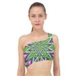 Purple Green White Marijuana Leaves CBDOilPrincess 726130cb-4fcc-4da8-acfb-52b94836ba03 Spliced Up Bikini Top 