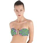 Purple Green White Marijuana Leaves CBDOilPrincess 726130cb-4fcc-4da8-acfb-52b94836ba03 Twist Bandeau Bikini Top
